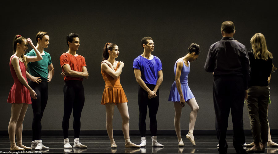 Notes after dress with Devon Carney (right) and ballet master Christie Capps (far right)