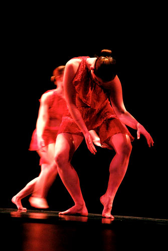 Kathryn Cowan (front), Lindsay Spilker-Tate (behind) performance - Moving Into Stillness by Michelle Diane Brown