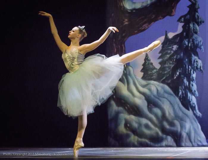 Photo by Mike Strong (kcdance.com) - Dena'h Gregory as Snow Queen (7 pm)
