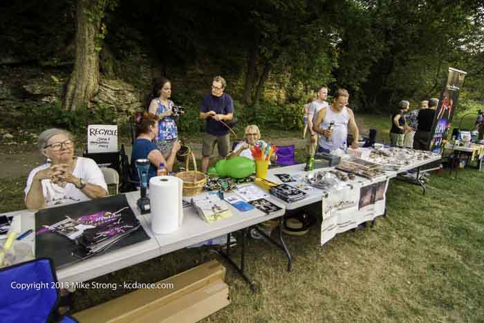 City in Motion table for snacks, etc at Dance in the Park 2013