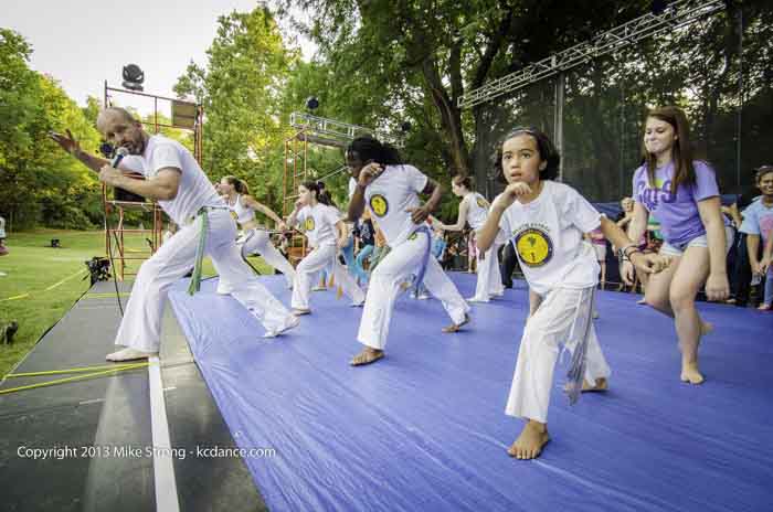 Capoeira class at Dance in the Park 2013