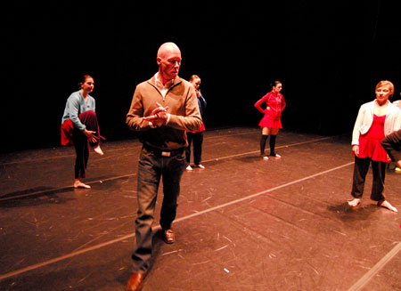 Dale Fellin, choreographer for Illuminata - with Cith in Motion dancers Amanda January, Joanna Strom, KatKimmitz, Andrea Skowronek
