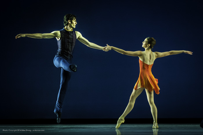 Geoffrey Kropp and Angeline Sansone in Concertino by Amy Seiwert for KC Ballet