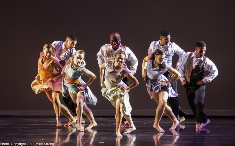 Hand on the Plow - Choreography by Telly Fowler (back row, center) - L-R: Front: Christina Mowrey, Kelsey Crawford, Katie Jenkins, Caroline Fogg, Winston Cynamite Brown - Back: DaJuan Johnson, Telly Fowler, John Swapshire